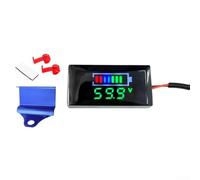 Voltmètre Numérique LED DC7V-100V Panneau Compact(Bracket blue+green) | pour affichage LED haute résolution, mesure précise 7-100V, détection anomalies en pour temps réel, compact 6x3cm