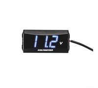 Voltmètre numérique pour voiture - Montage sur panneau - Moniteur en temps | Plage CC 12 V-48 V, affichage LED lumineux, étanche IP65, surveillance du temps réel, conduite sûre