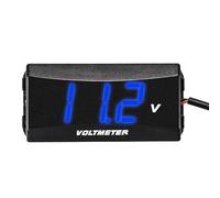 Voltmètre numérique universel - Écran LCD 12 V-48 V | Jauge de batterie de véhicule électrique de moto, moniteur de précision étanche, accessoire de Modification de Scooter et testeur d'état de puissa