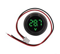 Voltmètre Numérique Vert DC 4-100V Miniature(not waterproof) | Plastique pour durable, pour affichage vert clair, taille pour mini, montage pour facile, lecture rapide chiffres