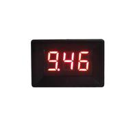 Voltmètre numérique YB21 0-10 V, 0-30 V, 0-100 V, 0-300 V, 0-600 V, 3 fils, 0,36", LED, testeur de tension(Black cover-Red,DC0-300V)