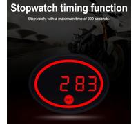 Voltmètre pour moto ABS Résistant Eau Température Voltmètre pour | pour affichage tension pour précis, test alternateur, indicateur état , compatible 9-24V DC