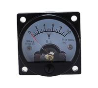 Voltmètre SO-45 AC 1V 2V 5V 10V 15V 20V 50V 100V 150V 200V 300V 500V, panneau à cadran analogique rond, jauge de voltmètre noir(30V)