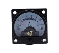 Voltmètre SO-45 AC 1V 2V 5V 10V 15V 20V 50V 100V 150V 200V 300V 500V, panneau à cadran analogique rond, jauge de voltmètre noir(20V)