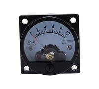 Voltmètre SO-45 AC 1V 2V 5V 10V 15V 20V 50V 100V 150V 200V 300V 500V, panneau à cadran analogique rond, jauge de voltmètre noir(15V)