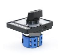 Voltmètre SZW26/LW26-20/2 V 20 A 660 8 bornes 2 pôles 4 positions 64 x 78 mm