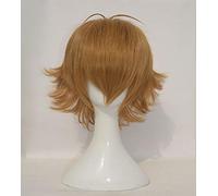 Voltron Defender of the Universe Pidge Wig Short Brown Light Brown Time résistant aux poils synthétiques Pernes + Cap de perruque AJ-896