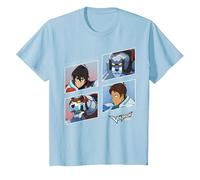 Voltron: Legendary Defender Red and Blue Defenders T-Shirt, Enfant, Bleu Céleste, 8 Ans