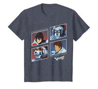 Voltron: Legendary Defender Red and Blue Defenders T-Shirt, Enfant, Bleu Chiné, 3 Ans