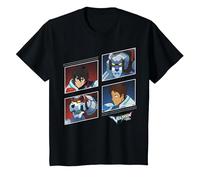 Voltron: Legendary Defender Red and Blue Defenders T-Shirt, Enfant, Noir, 10 Ans