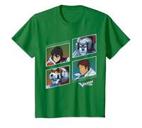 Voltron: Legendary Defender Red and Blue Defenders T-Shirt, Enfant, Vert Kelly, 3 Ans