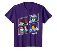 Voltron: Legendary Defender Red and Blue Defenders T-Shirt, Enfant, Violet, 12 Ans