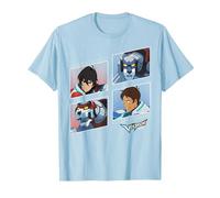 Voltron: Legendary Defender Red and Blue Defenders T-Shirt, Homme, Bleu Céleste, S