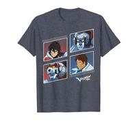 Voltron: Legendary Defender Red and Blue Defenders T-Shirt, Homme, Bleu Chiné, 3XL