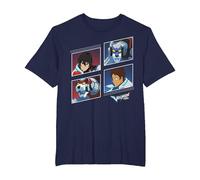 Voltron: Legendary Defender Red and Blue Defenders T-Shirt, Homme Grandes Tailles, Bleu Marine, 3X Tall