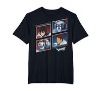 Voltron: Legendary Defender Red and Blue Defenders T-Shirt, Homme Grandes Tailles, Noir, 3X Tall
