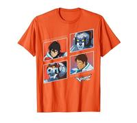Voltron: Legendary Defender Red and Blue Defenders T-Shirt, Homme, Orange, 3XL