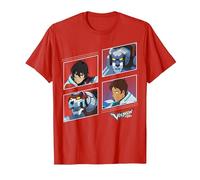 Voltron: Legendary Defender Red and Blue Defenders T-Shirt, Homme, Rouge, 3XL