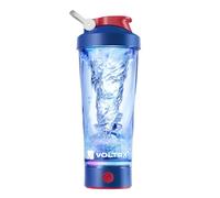 VOLTRX Shaker Electrique-Vortexboost USB C Rechargeable Portable Shaker Proteines,Shaker Sport Pour Shakes Proteines et Substituts de Repas,Sans BPA,IPX5 Etanche, Base Lumineuse Coloree, 600ml,Bleu