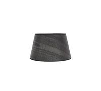 VoltShine Abat-jour conique E27 en bois noir 25 x 20 x 15 cm - Idéal pour la décoration et l'ambiance des espaces.