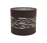 VoltShine Abat-jour de bureau 1 x E14 marron et argent, dimensions 17 x 17 x 15 cm, idéal pour éclairer et décorer les espaces intérieurs.