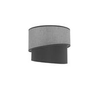 VoltShine Abat-jour suspendu - Abat-jour pour lampe E27 de couleur grise, dimensions de 30 x 25 x 20 cm, idéal pour créer des ambiances élégantes