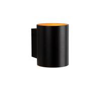 VoltShine Applique murale ronde noire avec culot G9, design moderne, idéale pour éclairage intérieur