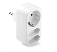VoltShine B1224893 Adaptateur bipolaire triple 2TT + TTL avec plusieurs sorties, idéal pour les installations électriques et la connectivité efficace, Image