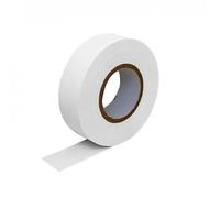 VoltShine B1225417 Ruban isolant en PVC, 0,13 x 17 x 10 m, blanc, idéal pour isoler électriquement et protéger les connexions et les câbles, Image