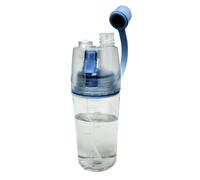 VoltShine Bouteille d'eau avec spray 400 ml, distributeur intégré, idéal pour hydratation et fraîcheur lors d'activités sportives et de plein air.
