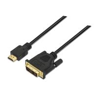 VoltShine Câble DVI vers HDMI 1,8 m, noir, 18 + 1 broches, compatible avec les appareils multimédias, idéal pour connecter des ordinateurs à des écrans.