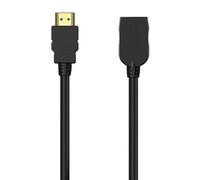 VoltShine Câble HDMI V2.0 rallonge 4K 60 Hz 18 GBPS 1,0 m noir, idéal pour des connexions de haute qualité sur les téléviseurs et appareils multimédias.