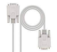 VoltShine Câble RS232 DB9M-DB9H de 3 m, compatible avec les appareils série, idéal pour la transmission de données sur les ordinateurs et équipements industriels.