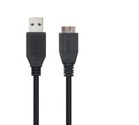 VoltShine Câble USB 3.0 type A/M vers Micro B/M, noir, 2 m - Connexion rapide pour transfert de données et chargement d'appareils