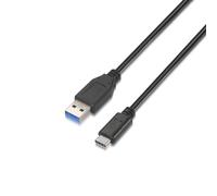 VoltShine Câble USB 3.1 Gen 2, 10 Gbps, 3 A, type C M-A, noir, 1 m, idéal pour transfert rapide de données et chargement d'appareils