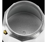 VoltShine Cafetière vitro express de 12 tasses, facile à utiliser, puissance de 800 W, design élégant en acier inoxydable, idéale pour n'importe quelle cuisine