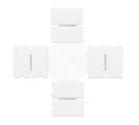 VoltShine Connecteur pour bande LED 10 mm 12 V/24 V RGB, type X, idéal pour connecter et étendre des bandes d'éclairage décoratif.