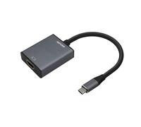 VoltShine Convertisseur USB-C vers HDMI 4K 30Hz, Aluminium Gris, 15 cm, idéal pour connecter des appareils à des écrans Haute résolution.