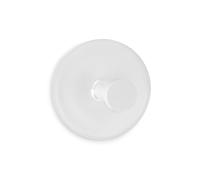 VoltShine Crochet adhésif circulaire blanc, résistant, facile à installer ; idéal pour accrocher des objets légers sur les murs sans endommager la surface.