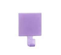 VoltShine Crochet adhésif Semi-Transparent, Couleur Violet, résistant, Facile à Installer ; idéal pour Organiser des espaces et accrocher des Objets légers.