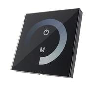 VoltShine Dimmer encastrable tactile monochrome pour bandes LED 12/24 V, réglage de la luminosité, contrôle électronique, idéal pour l'éclairage décoratif et l'ambiance.