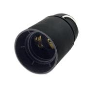 VoltShine Douille E27 avec interrupteur lisse noir, idéale pour les installations d'éclairage dans les maisons et les bureaux.