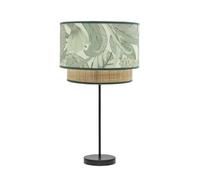 VoltShine Grande lampe de table 1 x E27 noir/vert naturel 64 x 30 x 30 cm - Idéal pour l'éclairage dans de grands espaces et la décoration moderne.