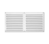 VoltShine Grille en Aluminium 150 x 300 mm Blanche, légère et Durable ; idéale pour la Ventilation et la Distribution d'air en intérieur.