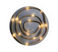 VoltShine Guirlande LED - 1,9 m - Fonctionne à piles - Design flexible - Idéal pour la décoration intérieure et extérieure