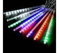 VoltShine Guirlande lumineuse solaire à LED, 30 cm de diamètre, RGBW, 5 m de long, IP65, étanche, idéale pour la décoration extérieure.