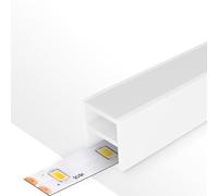 VoltShine Housse en silicone 15 x 15 pour bandes LED, 20 mètres - Protection et prolongation de la durée de vie des bandes LED.