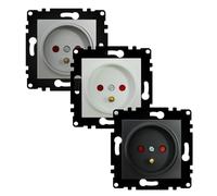 VoltShine Interrupteur triple simple PJ blanc : idéal pour contrôler l'éclairage de votre maison. Son design moderne allie style et fonctionnalité, apportant une touche distinctive à n'importe quel