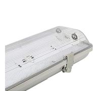VoltShine Luminaire Tri-proof pour deux tubes de 1,2 m, étanche à l'eau et à la poussière, idéal pour l'éclairage dans les environnements industriels et extérieurs.
