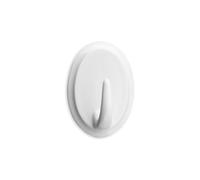 VoltShine Mini crochet adhésif blanc, résistant, facile à installer ; idéal pour organiser des espaces et accrocher des objets légers.